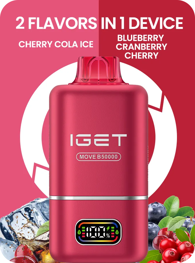 IGET MOVE B50000 (50k Puffs – 2 Flavours in 1 device) - Vape Shop Nagpur