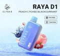 ELF BAR RAYA D1 – Peach Lychee Blackcurrant - Vape Shop Nagpur