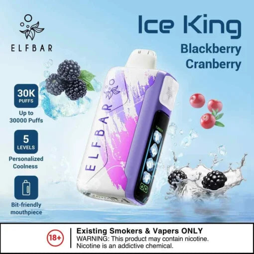 Elf Bar Ice King – Blackberry Cranberry – 30K - Vape Shop Nagpur