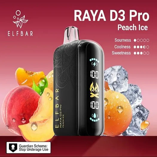 Elf bar Raya d3 pro -30k Peach ice - Vape Shop Nagpur