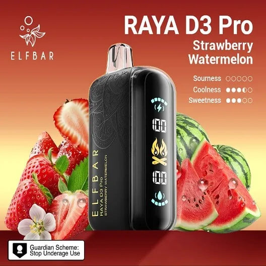 Elf Bar Raya D3 Pro – Strawberry Watermelon - Vape Shop Nagpur