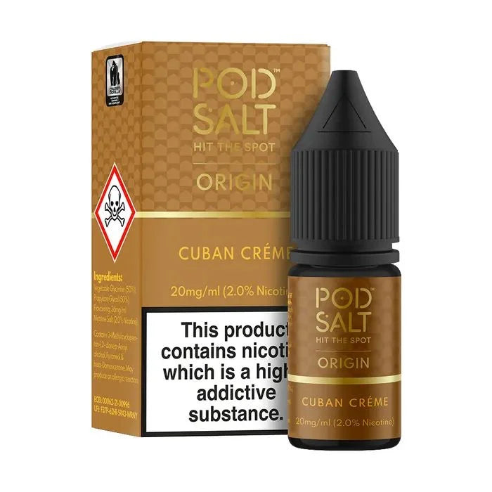 POD SALT CUBAN CREME – Nicotine Salt - Vape Shop Nagpur