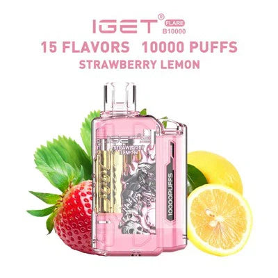 IGET FLARE B10000 – Strawberry Lemon - Vape Shop Nagpur