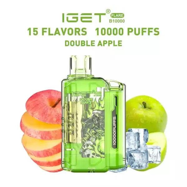 IGET FLARE B10000 – Double Apple - Vape Shop Nagpur