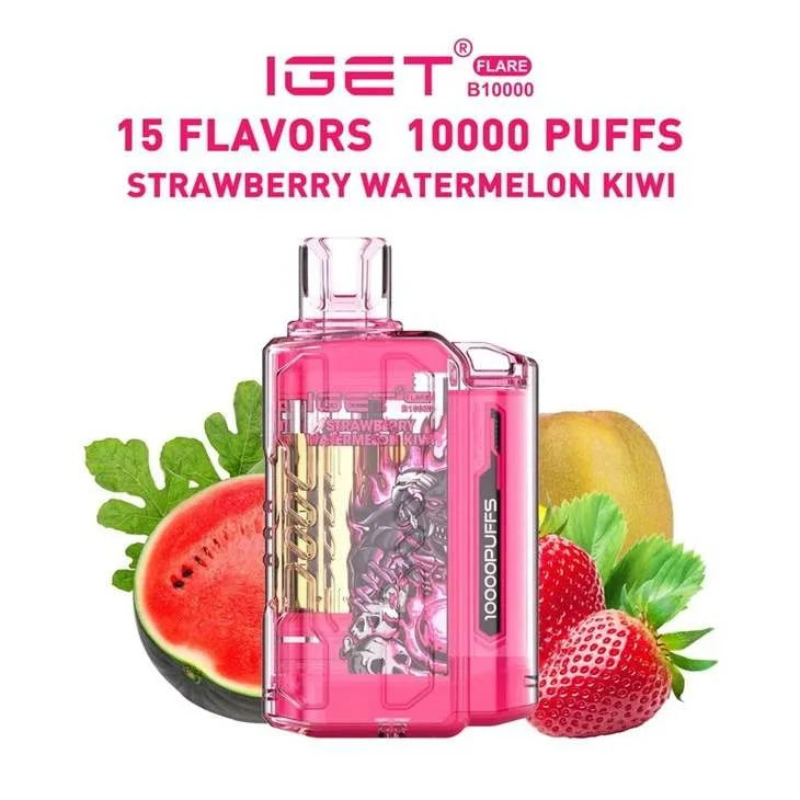 IGET FLARE B10000 – Strawberry Watermelon Kiwi - Vape Shop Nagpur