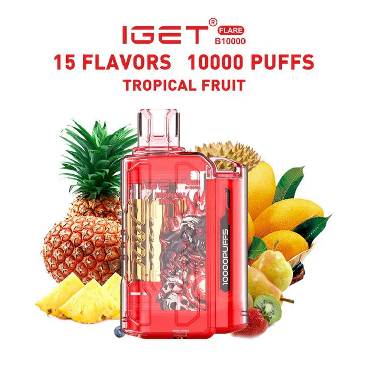 IGET FLARE B10000 – Tropical Fruit - Vape Shop Nagpur