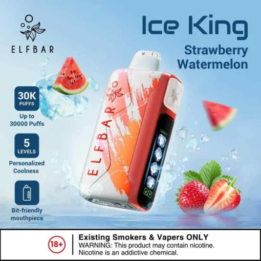 Elf Bar Ice King – Strawberry Watermelon – 30K - Vape Shop Nagpur