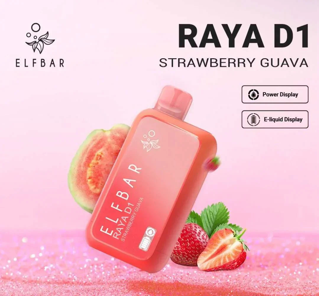 ELF BAR RAYA D1 – Strawberry Guava - Vape Shop Nagpur
